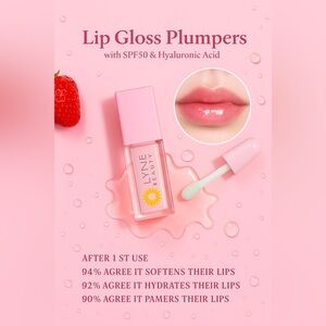Lip Gloss Plumper – Lyne Beauty (Hyaluronic & SPF50)
